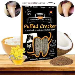 QCHEFS Fogtisztító rúd kutyáknak - Puffed Cracker 75 gramm