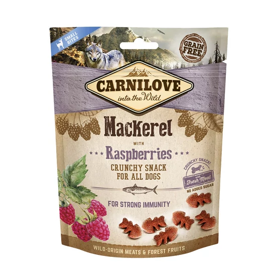 Carnilove Crunchy - Makréla Málnával 200 g