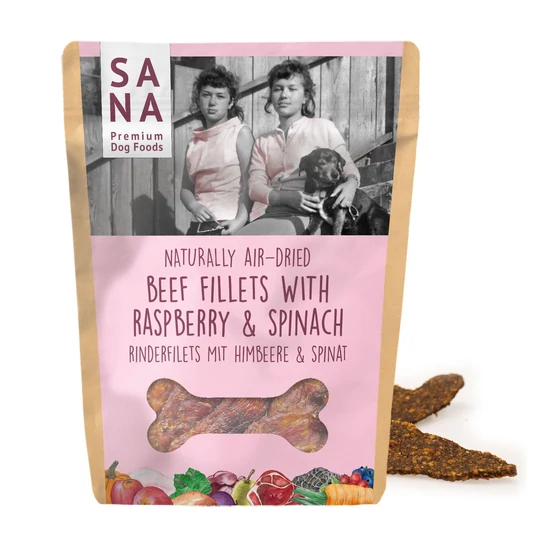SANA Marhafilé - málnával és spenóttal 100 g