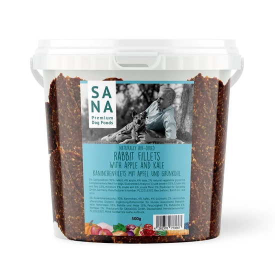 SANA Nyúlfilé - almával és kelkáposztával 500 g