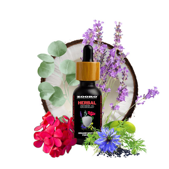 Zooro Herbal Shield Spot-on 100% természetes illóolaj keverék - kullancsok ellen - 20 ml